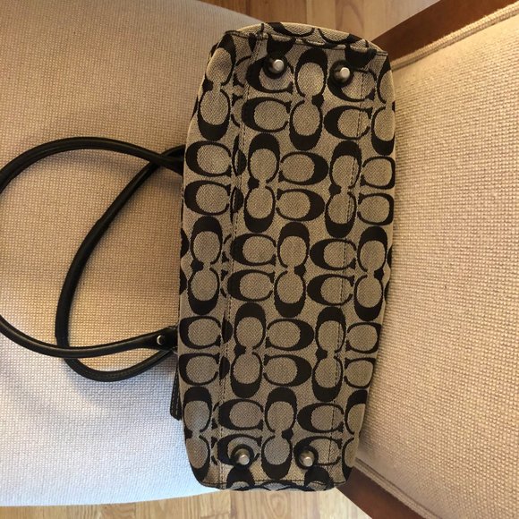 Coach signature monogram shoulder bag - Picture 3 of 4